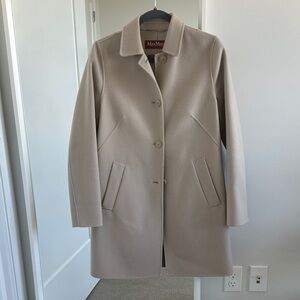 MaxMara Tan Women's Wool Coat